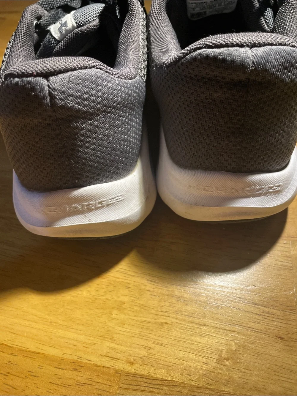 Under Armour Women’s Gray Mesh Training Shoes with White Accents